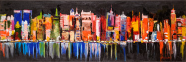 Painting titled "manhattan" by Purity, Original Artwork, Oil