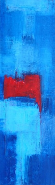 Peinture intitulée "Code of Blue #5" par Purnata, Œuvre d'art originale