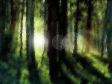 Digital Arts titled "Summer Shadows" by Kate Davies, Original Artwork