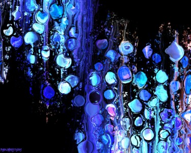Arte digital titulada "Acrylic Pour Up & D…" por Purplemindstudios, Obra de arte original, Pintura Digital