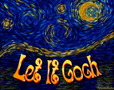 Arte digital titulada "Let It Gogh" por Purplemindstudios, Obra de arte original, Oleo