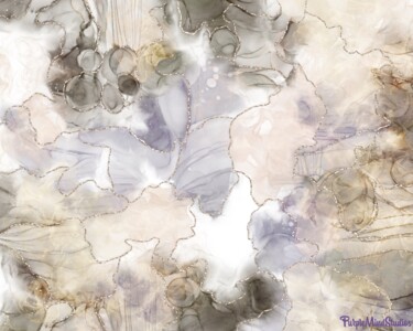 Arts numériques intitulée "Alcohol Ink Earth T…" par Purplemindstudios, Œuvre d'art originale, Peinture numérique