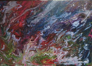 Картина под названием "Галактика" - Алёна Руская, Подлинное произведение искусства, Акрил