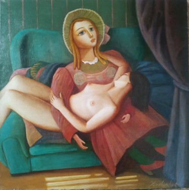 Painting titled "Детская комната" by Vjacheslav Illjashenko, Original Artwork, Oil