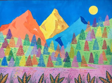 Pintura titulada "Dreamy Pirineos" por P. Verdú, Obra de arte original