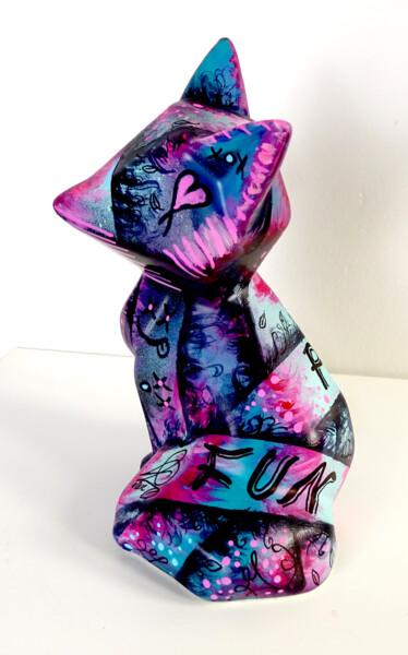 Sculpture titled "Sculpture renard -…" by Pvettese, Original Artwork, Spray paint