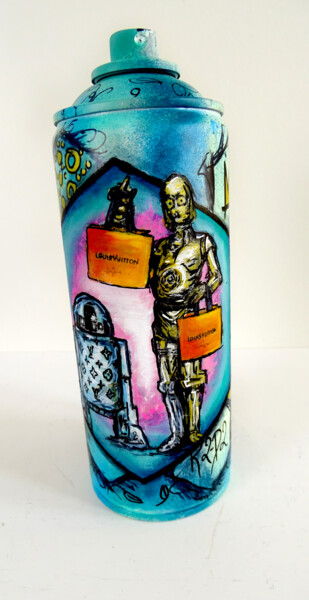 Sculpture titled "Sculpture Star Wars…" by Pvettese, Original Artwork, Spray paint