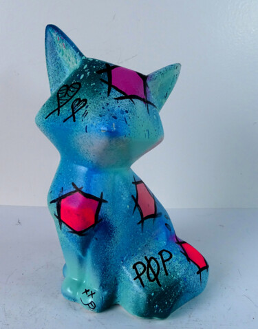 Sculpture titled "Sculpture renard po…" by Pvettese, Original Artwork, Spray paint