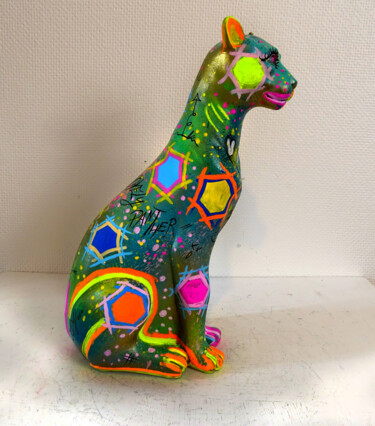 Sculpture titled "Panther Sculpture P…" by Pvettese, Original Artwork, Marker