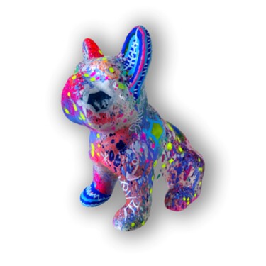 雕塑 标题为“Mini Pop Bulldog #3…” 由Pvettese, 原创艺术品, 喷漆