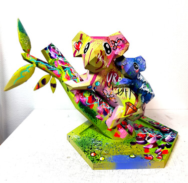 雕塑 标题为“Statue Pop Art Koal…” 由Pvettese, 原创艺术品, 喷漆