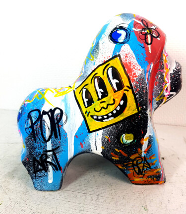 Sculpture titled "Sculpture Keith Har…" by Pvettese, Original Artwork, Spray paint