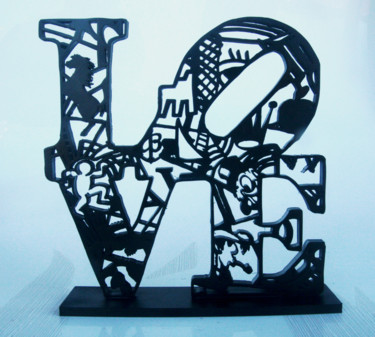 Sculptuur getiteld "PyB Love, 2021  Scu…" door Pyb, Origineel Kunstwerk, Hars