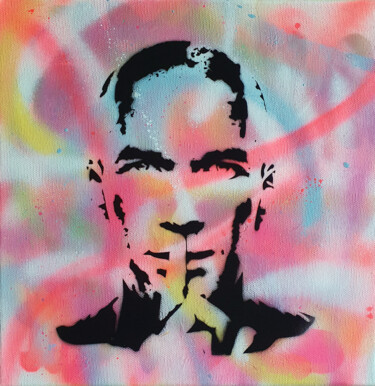 Peinture intitulée "PyB Zinedine Zidane…" par Pyb, Œuvre d'art originale, Acrylique