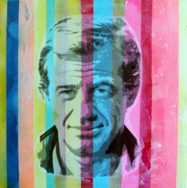 Painting titled "PyB belmondo , 2021…" by Pyb, Original Artwork, Collages