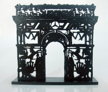 Скульптура под названием "PyB Arc de Triomphe…" - Pyb, Подлинное произведение искусства, Смола