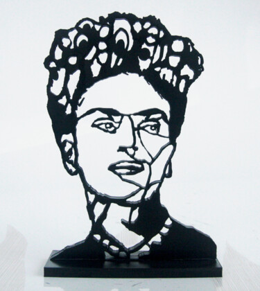 Escultura intitulada "PyB FRIDA Kahlo Scu…" por Pyb, Obras de arte originais, Resina