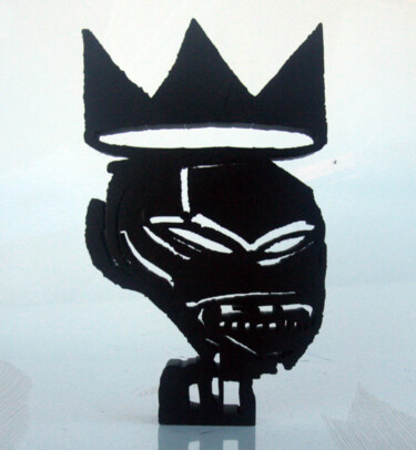 Sculpture titled "PyB Head basquiat,…" by Pyb, Original Artwork, Resin