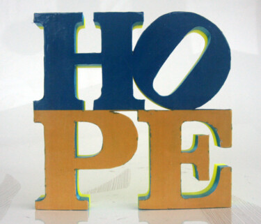 Sculpture titled "PyB Hope Ukraine ,…" by Pyb, Original Artwork, Resin