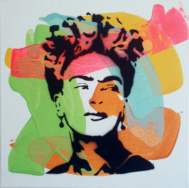 Malerei mit dem Titel "PyB Frida Kahlo , 2…" von Pyb, Original-Kunstwerk, Acryl Auf Keilrahmen aus Holz montiert