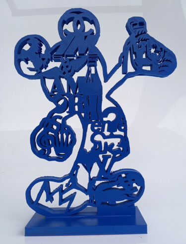 Escultura intitulada "PyB Mickey art and…" por Pyb, Obras de arte originais, Resina