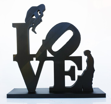 Sculptuur getiteld "PyB LOVE Venus & Pe…" door Pyb, Origineel Kunstwerk, Acryl
