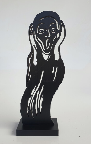 "PYB CRI de Munch ,…" başlıklı Heykel Pyb tarafından, Orijinal sanat, Rezine