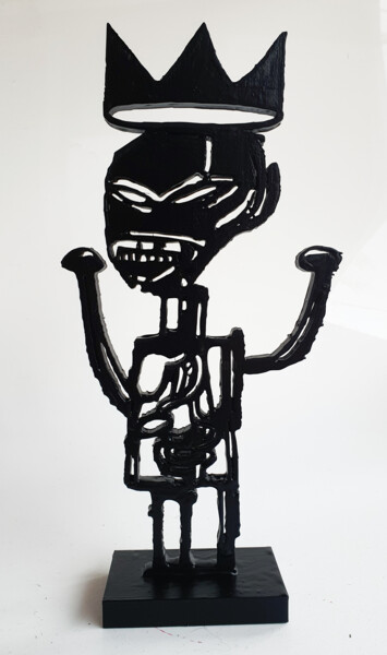 Rzeźba zatytułowany „PYB ROYAL Basquiat…” autorstwa Pyb, Oryginalna praca, Żywica