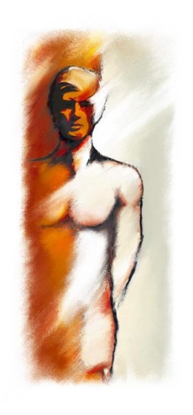 Peinture intitulée "Eclats d'homme" par Ferrer / Py.R  /  Gef, Œuvre d'art originale, Huile