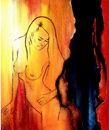 Peinture intitulée "Eclat de femme" par Ferrer / Py.R  /  Gef, Œuvre d'art originale, Huile