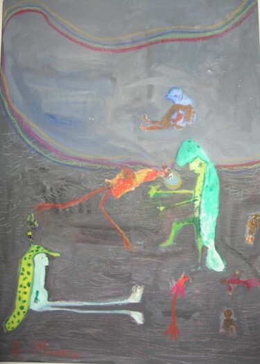 Painting titled "Laila Saida" by Q.Mumu, Original Artwork