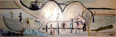 Painting titled "Fakaru" by Q.Mumu, Original Artwork