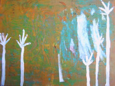 Painting titled "Treefingers" by Q.Mumu, Original Artwork