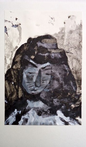 Painting titled "Drokpa" by Q.Mumu, Original Artwork, Acrylic
