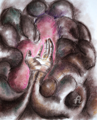 Tekening getiteld "Série cinq sens ( l…" door Quentin Esseiva, Origineel Kunstwerk, Pastel