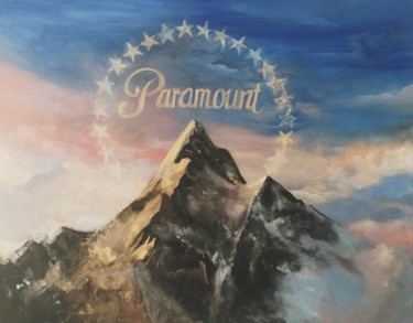 Painting titled "Paramount" by Vera Derevyanko, Original Artwork, Oil Mounted on Wood Panel