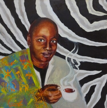 Картина под названием "Серия "Уганда", "Ме…" - Vera Utekhina, Подлинное произведение искусства, Масло