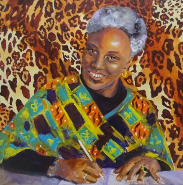 Картина под названием "Серия "Уганда", "Яр…" - Vera Utekhina, Подлинное произведение искусства, Масло