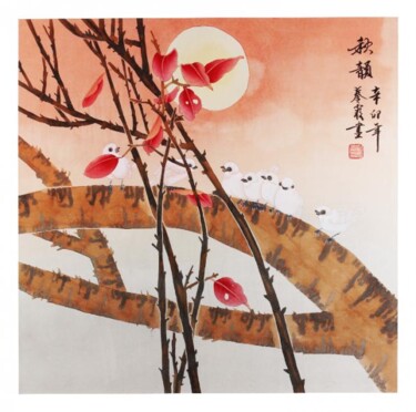 绘画 标题为“Autumn Night” 由Qin, 原创艺术品, 油
