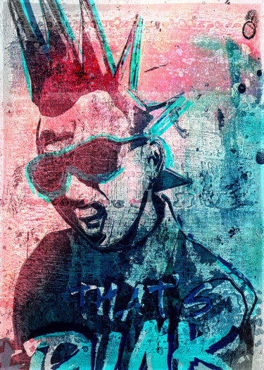 Arte digital titulada "That's punk - punk…" por Qlstuff.Limited, Obra de arte original, Trabajo Digital 2D