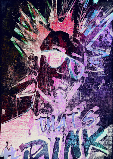 Arte digital titulada "That's punk - punk…" por Qlstuff.Limited, Obra de arte original, Trabajo Digital 2D