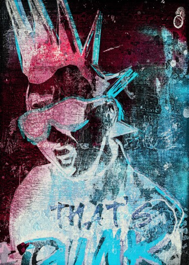 Arte digitale intitolato "That's punk - punk…" da Qlstuff.Limited, Opera d'arte originale, Pittura digitale