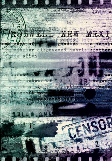 Цифровое искусство под названием "Censored No.003 v01…" - Qlstuff.Limited, Подлинное произведение искусства, Цифровая живопи…