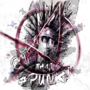 数字艺术 标题为“Punk Boy No.001-V07…” 由Qlstuff.Limited, 原创艺术品, 数字油画