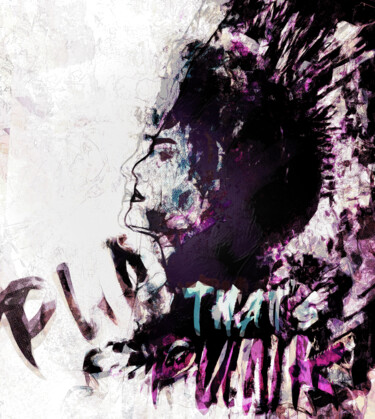 Arts numériques intitulée "That's punk - punk…" par Qlstuff.Limited, Œuvre d'art originale, Peinture numérique
