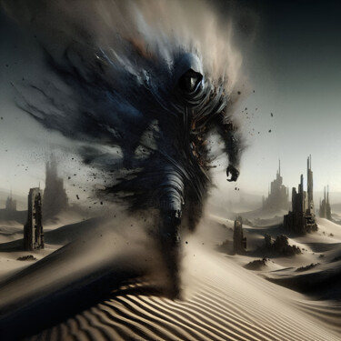 Цифровое искусство под названием "Dune story 2124001" - Qlstuff.Limited, Подлинное произведение искусства, Изображение, сген…