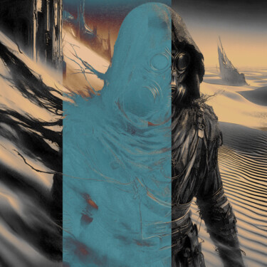 Digitale Kunst getiteld "dune story 2124010" door Qlstuff.Limited, Origineel Kunstwerk, 2D Digital Work