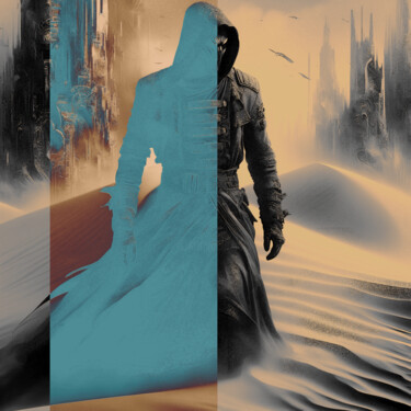 Digitale Kunst getiteld "dune story 2124022" door Qlstuff.Limited, Origineel Kunstwerk, 2D Digital Work