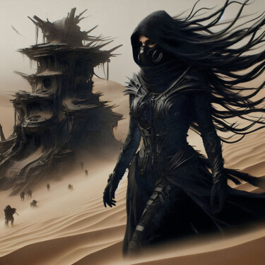 Arte digital titulada "dune story 2124023" por Qlstuff.Limited, Obra de arte original, Trabajo Digital 2D