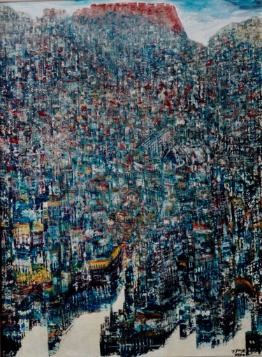 Картина под названием "LISBON  OF CASTLE" - Francisco Gaia, Подлинное произведение искусства, Масло Установлен на Деревянная…